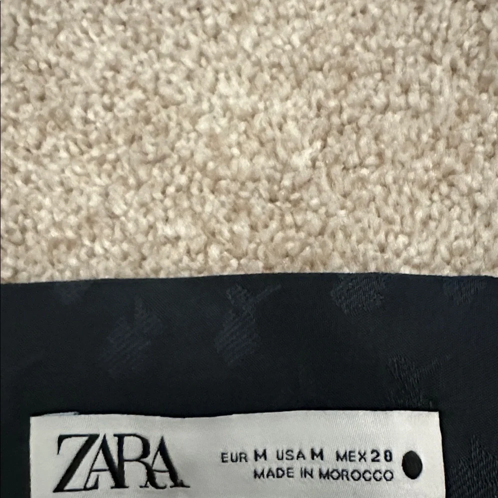 NWOT Zara Floral Jacquard Tie Waist, Obi-Style Fabric Sash, Wide Cummerbund Belt - Picture 3 of 8